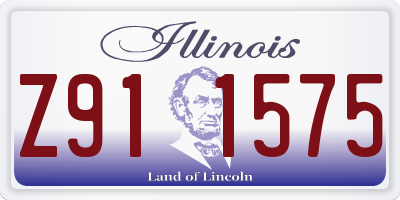 IL license plate Z911575