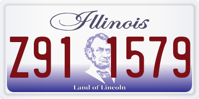 IL license plate Z911579