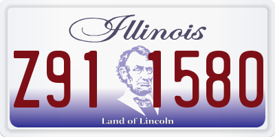IL license plate Z911580