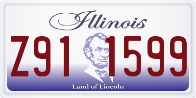 IL license plate Z911599