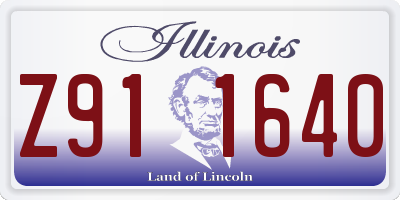 IL license plate Z911640