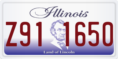 IL license plate Z911650