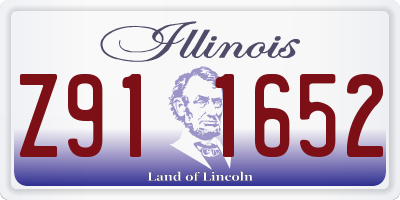 IL license plate Z911652