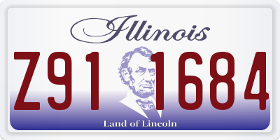 IL license plate Z911684