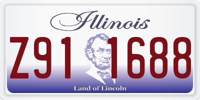 IL license plate Z911688