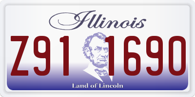 IL license plate Z911690