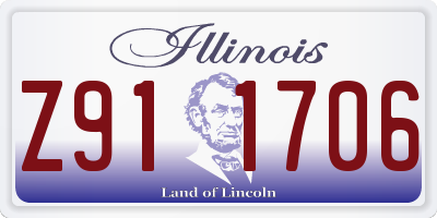 IL license plate Z911706