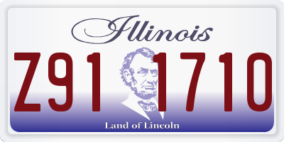 IL license plate Z911710