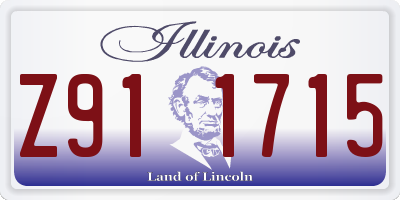 IL license plate Z911715