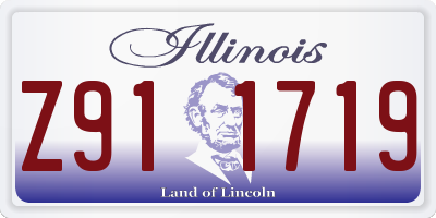 IL license plate Z911719