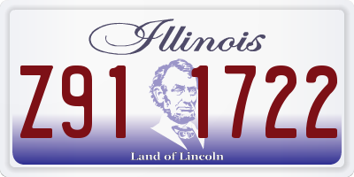 IL license plate Z911722