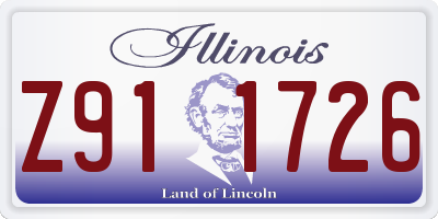IL license plate Z911726