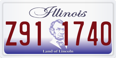 IL license plate Z911740