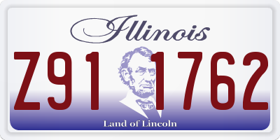 IL license plate Z911762