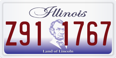 IL license plate Z911767