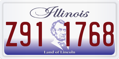 IL license plate Z911768