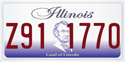 IL license plate Z911770