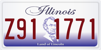 IL license plate Z911771