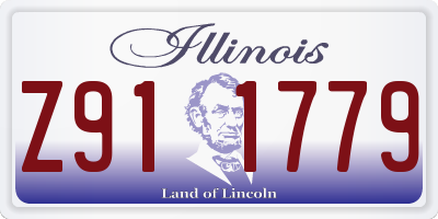 IL license plate Z911779