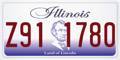 IL license plate Z911780