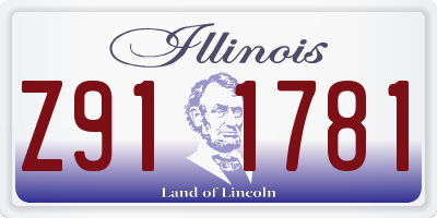 IL license plate Z911781