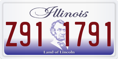 IL license plate Z911791