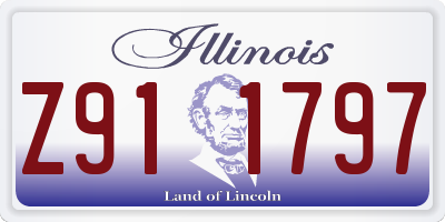 IL license plate Z911797