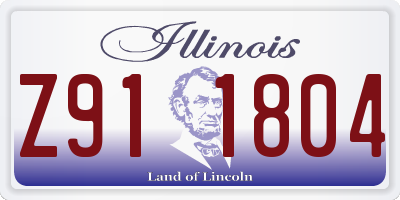 IL license plate Z911804