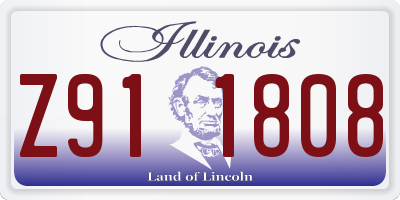 IL license plate Z911808