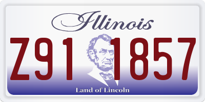 IL license plate Z911857