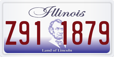 IL license plate Z911879