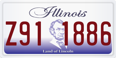 IL license plate Z911886