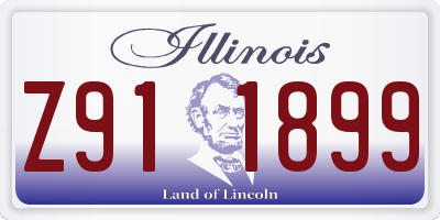 IL license plate Z911899