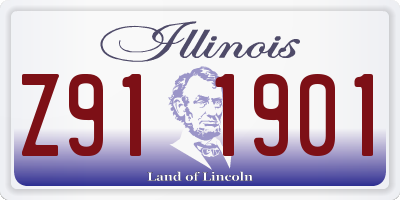 IL license plate Z911901