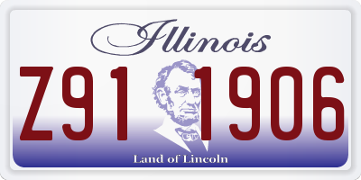 IL license plate Z911906