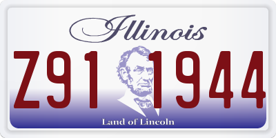 IL license plate Z911944