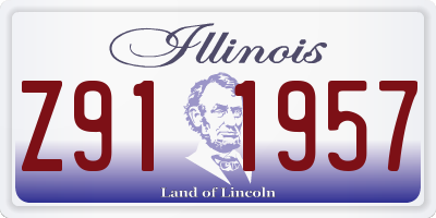 IL license plate Z911957