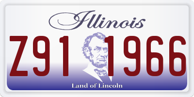 IL license plate Z911966