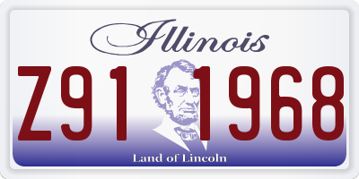 IL license plate Z911968