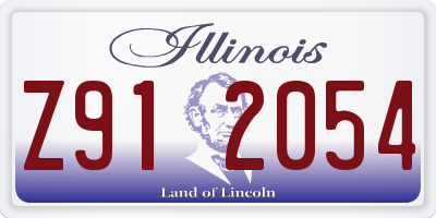 IL license plate Z912054