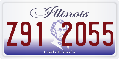IL license plate Z912055
