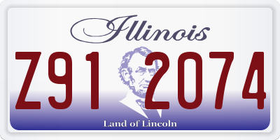 IL license plate Z912074