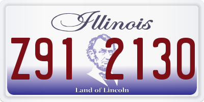IL license plate Z912130