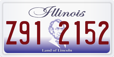 IL license plate Z912152