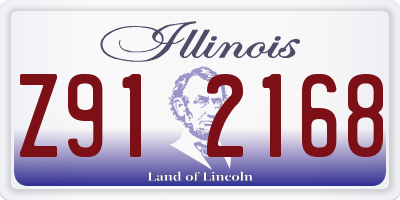 IL license plate Z912168