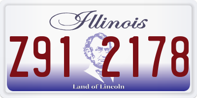 IL license plate Z912178