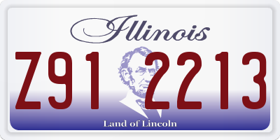 IL license plate Z912213