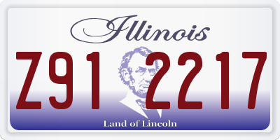 IL license plate Z912217