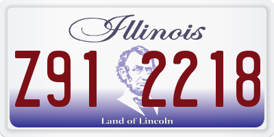 IL license plate Z912218
