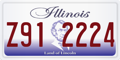 IL license plate Z912224